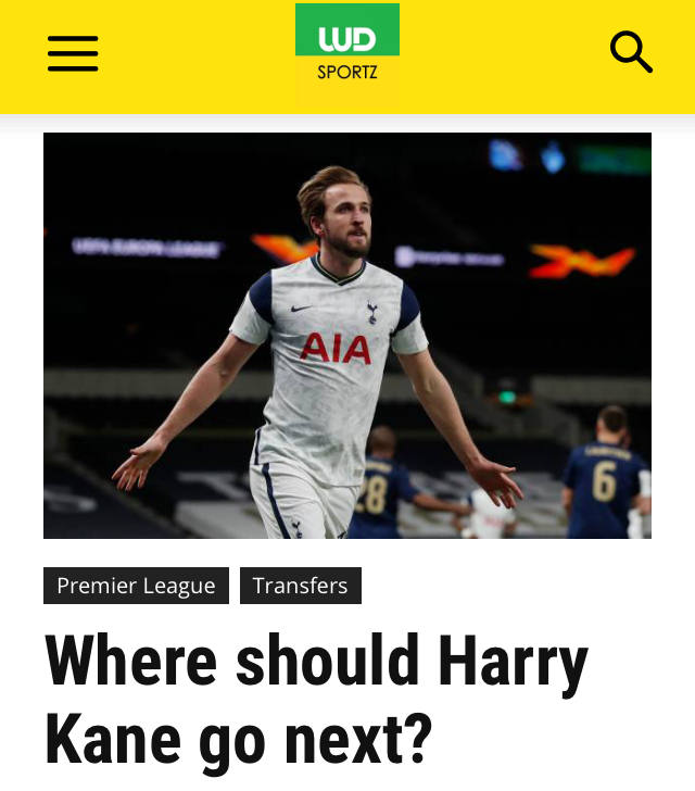 Tottenham striker Harry Kane football