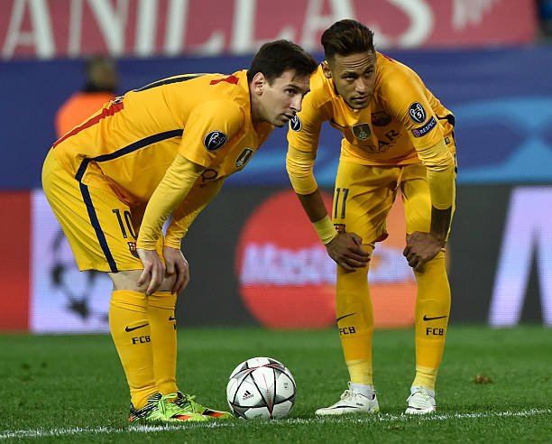 Lionel Messi and Neymar Jr