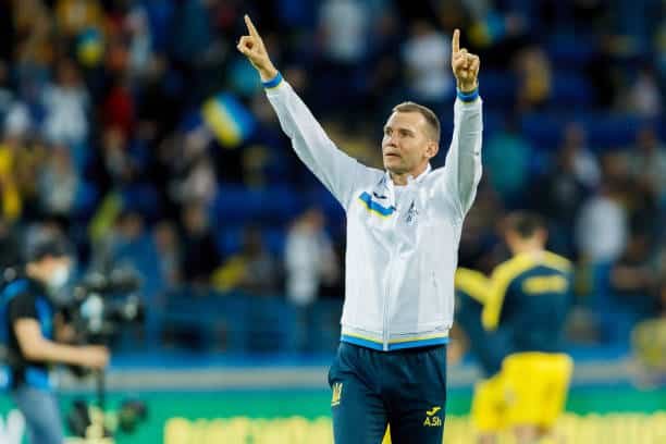 Ukraine manager Andriy Shevchenko, could the football legend overcome Frank de Boer and the Netherlands? (Photo by Stanislav Vedmid/DeFodi Images via Getty Images)