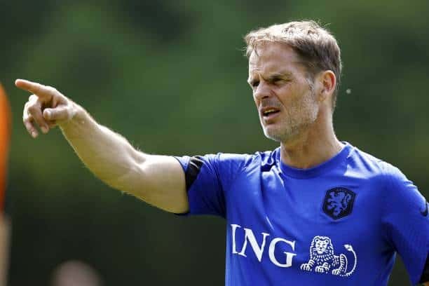 Netherlands coach Frank de Boer has a lot of pressure on his shoulders at Euro 2020, can they advance from group C? (Photo by ANP Sport via Getty Images)