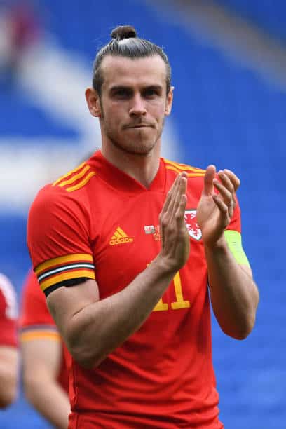 Wales and Gareth Bale will face Denmark later today in the round of 16 (Photo by Athena Pictures/Getty Images)