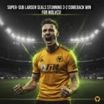 Super-Sub Larsen Seals Stunning 3-2 Comeback Win for Wolves Over West Ham