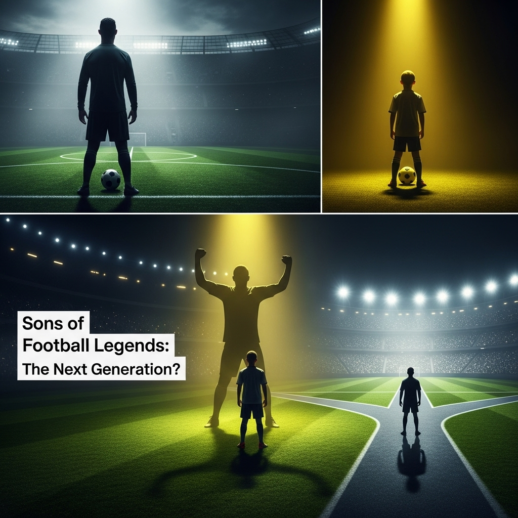 Next generation football stars playing on a field