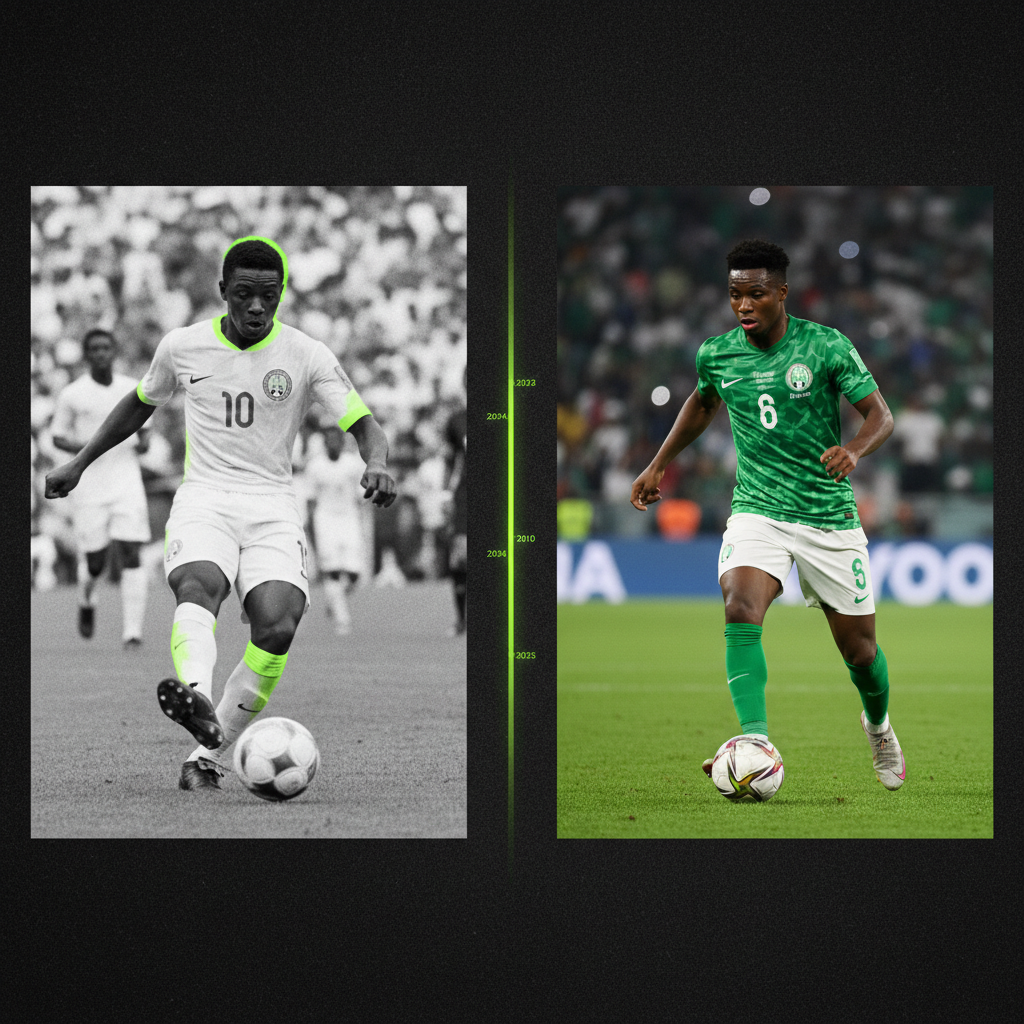 Historical comparison of Nigeria vs Benin football rivalry from past to present.