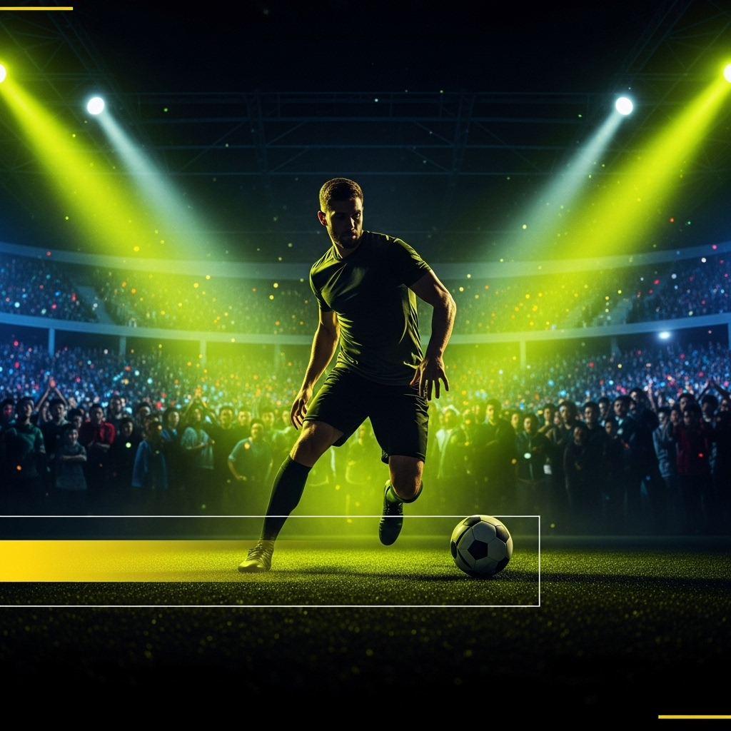 Baller League UK Football Entertainment Baller League match in action at Copper Box Arena, with bright lights and fans