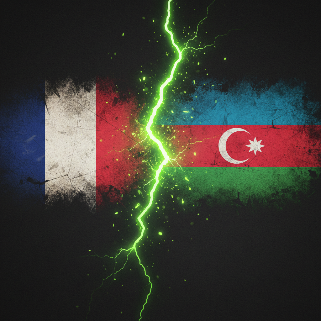 Abstract graphic representing international relations or cultural exchange.