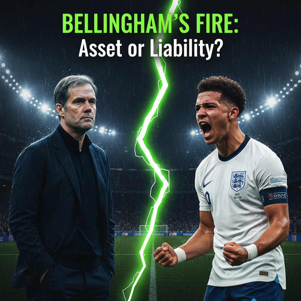 A dynamic shot of a football match in progress, with players in action on a vibrant green pitch under stadium lights.