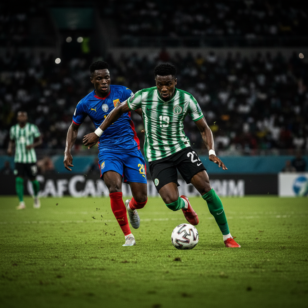 The illuminated pitch of Ullevaal Stadion in Oslo during a crucial 2026 World Cup qualifier match.
