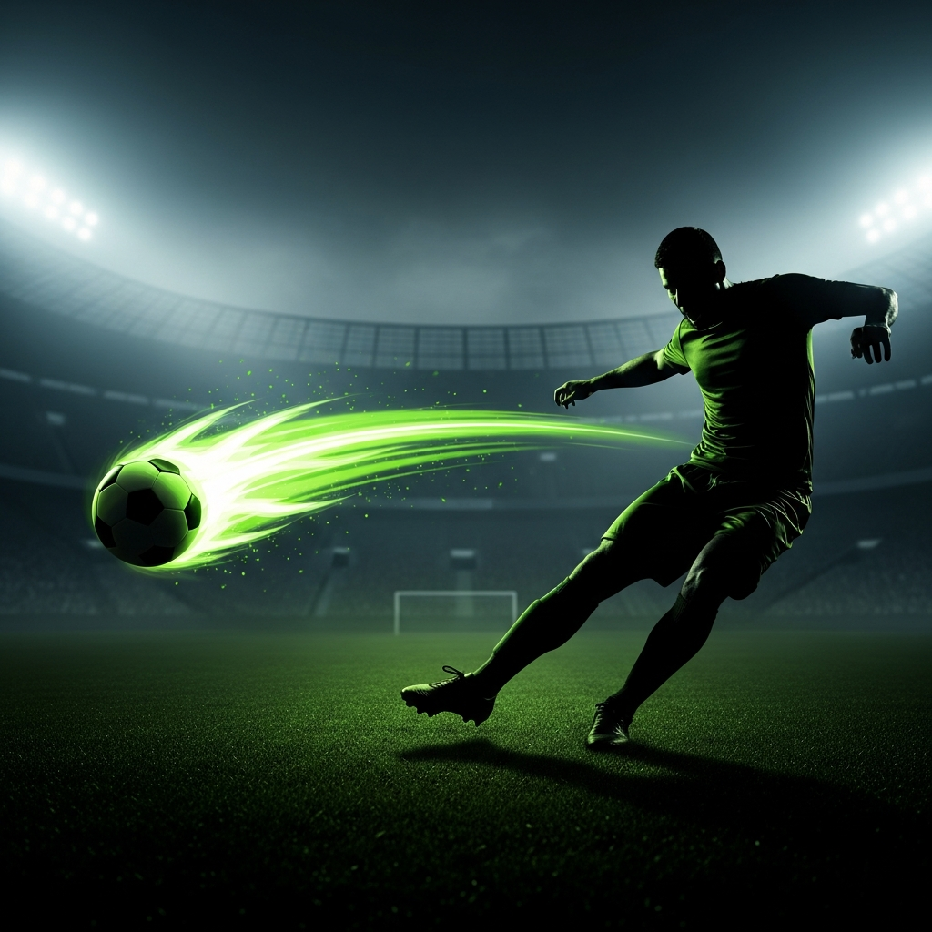 A dramatic, high-contrast 16:9 thumbnail for a football match. The image is split diagonally. The left side features a dark, shadowy depiction of Chelsea's crest and a hint of their royal blue home color. The right side shows Arsenal's crest in a similar dark, moody tone with hints of their iconic red. A jagged, energetic crackle of lime green light separates the two halves, symbolizing the clash. The text 'CHELSEA vs ARSENAL' is overlaid in the center in a bold, modern, lime green font, with 'Premier League Showdown' written in smaller white text below it.