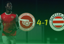 Under the Parkside Lights Cannons Wood Stun High Flying Clapton Community with a Four Goal Statement Win
