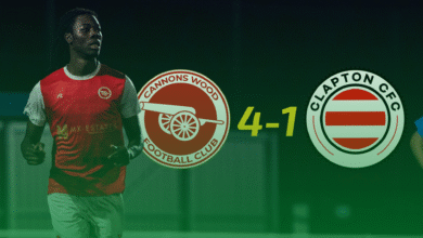 Under the Parkside Lights Cannons Wood Stun High Flying Clapton Community with a Four Goal Statement Win Under the Parkside Lights Cannons Wood Stun High Flying Clapton Community with a Four Goal Statement Win