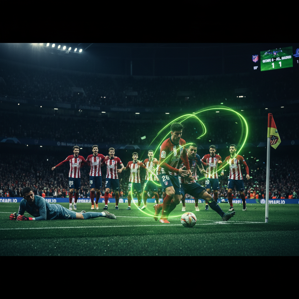 Giacomo Raspadori’s shot leads to the decisive own goal in Atlético’s 1-0 victory over Getafe.