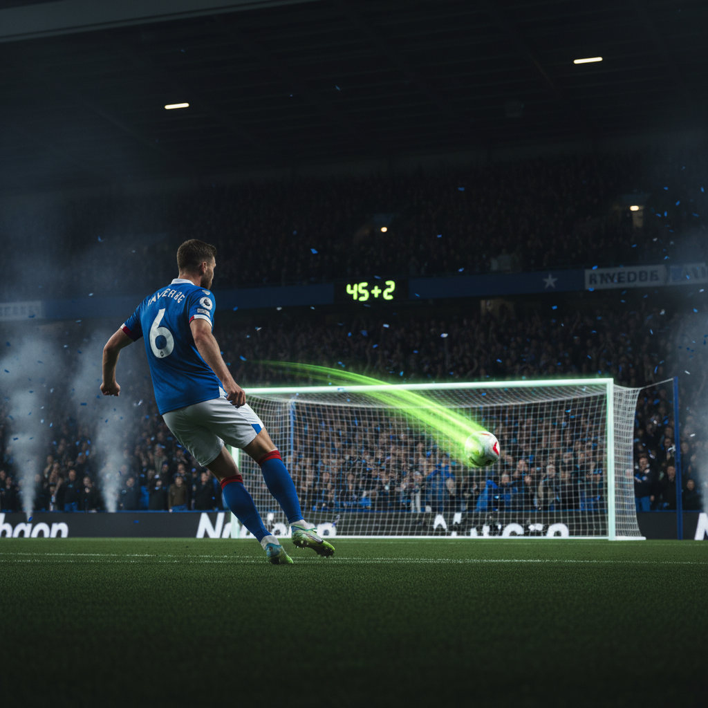 James Tavernier scores a crucial penalty for Rangers against Braga in their Europa League match at Ibrox.