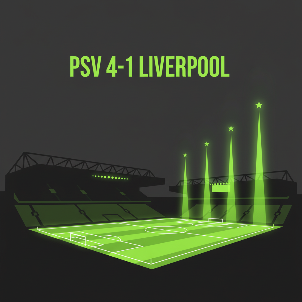 Abstract image of a red cannon firing a lime green blast, representing Arsenal\