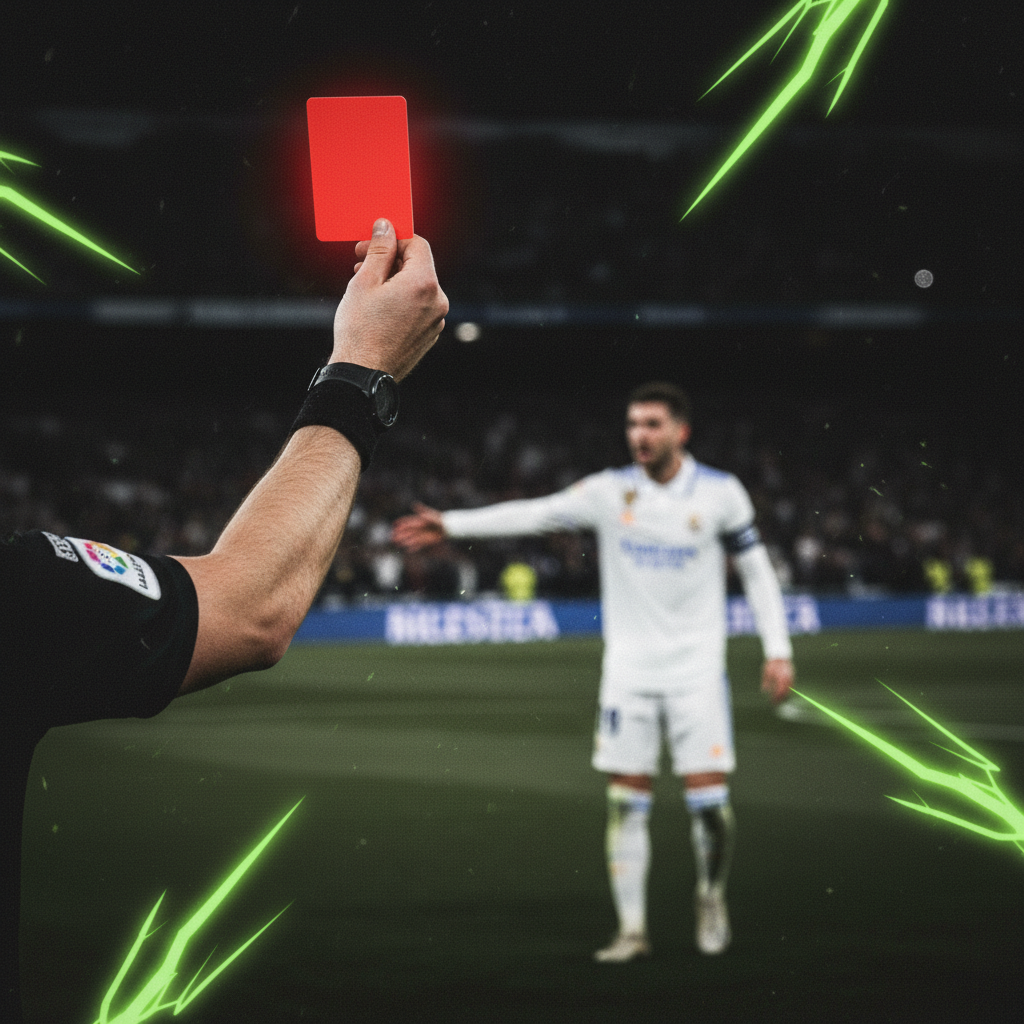 Dynamic shot of football players in action on the pitch