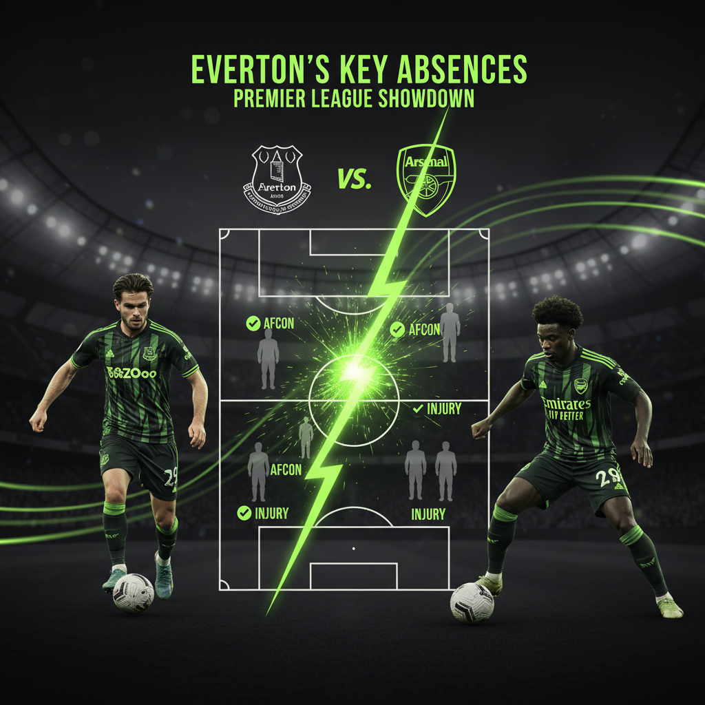 Everton's Jack Grealish and Arsenal's Bukayo Saka in a promotional graphic for the Premier League match.