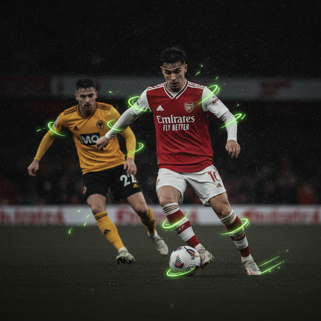 A tactical map showing Arsenal\