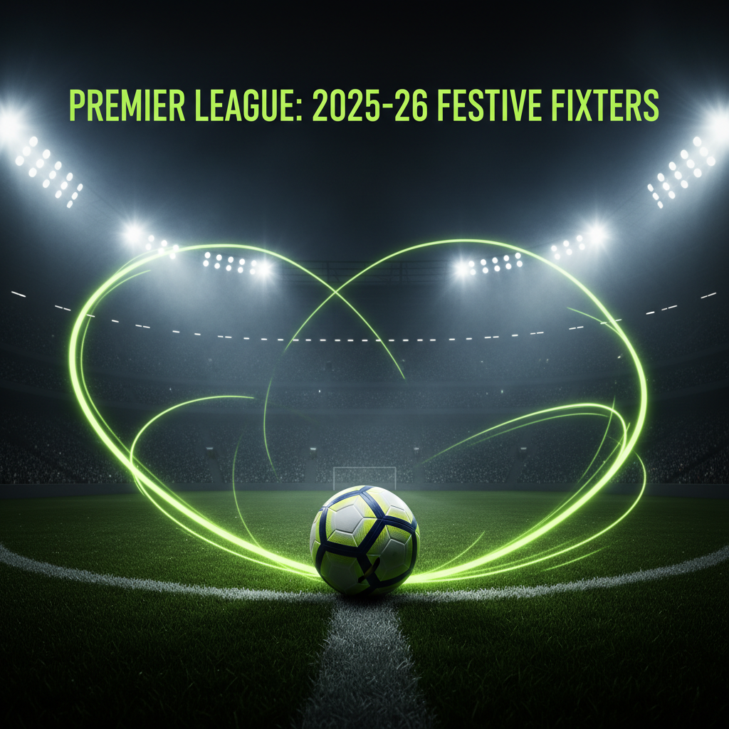 A graphic showing the single Premier League fixture on Boxing Day 2025: Manchester United vs Newcastle United.