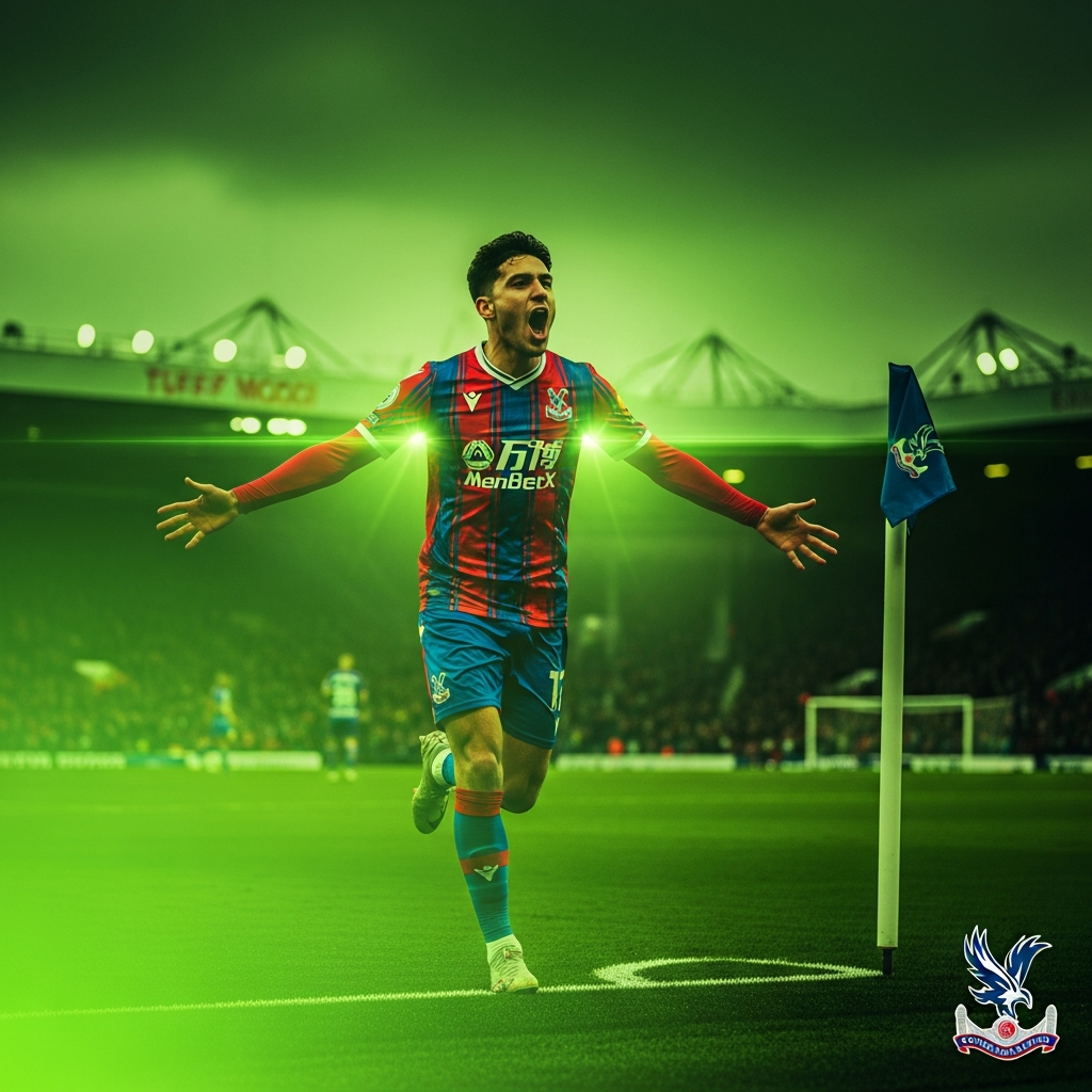 Crystal Palace Daniel Muñoz celebrating goal at Turf Moor