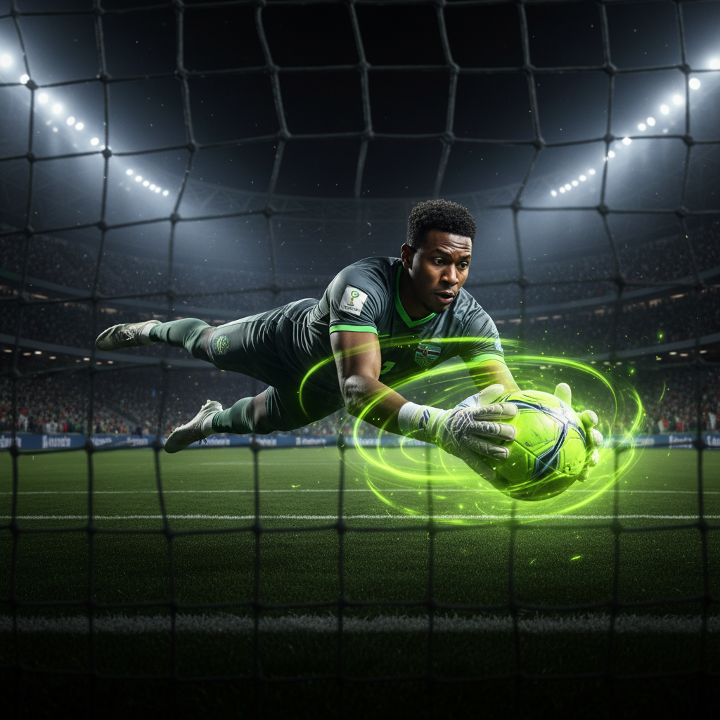 Football match action during AFCON 2025.