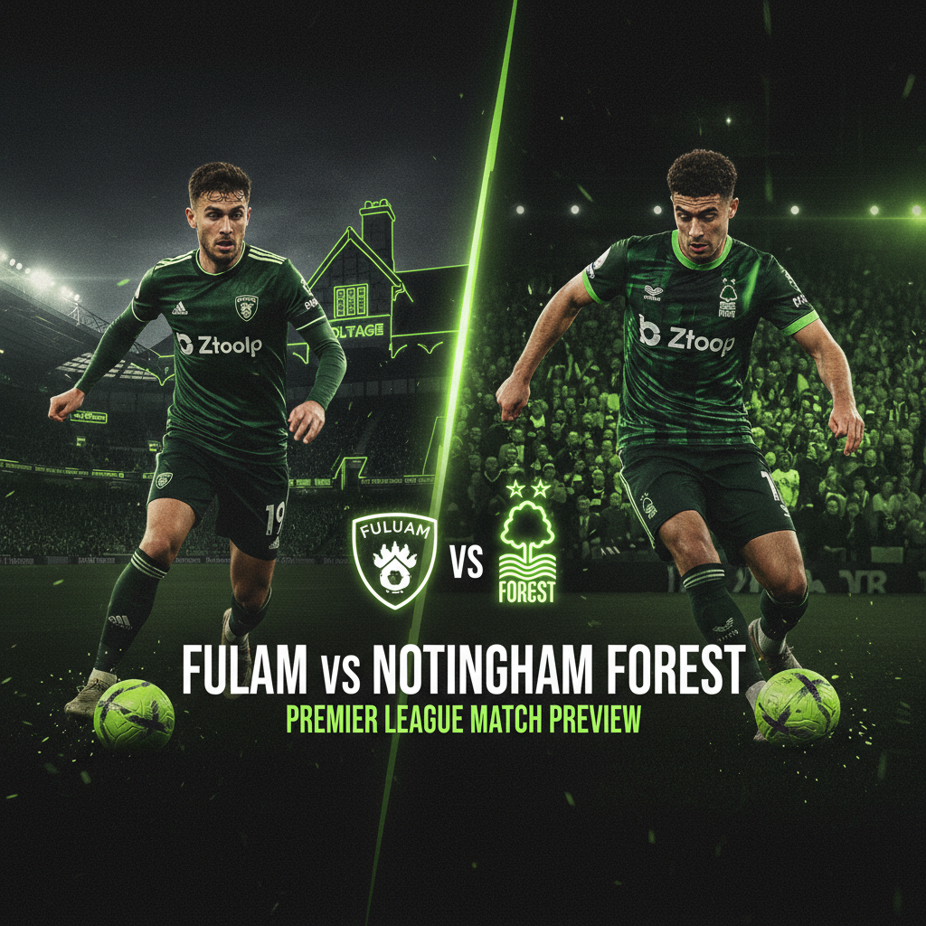 Fulham player Harry Wilson celebrating a goal energetically, with a stylish lime green and dark aesthetic.