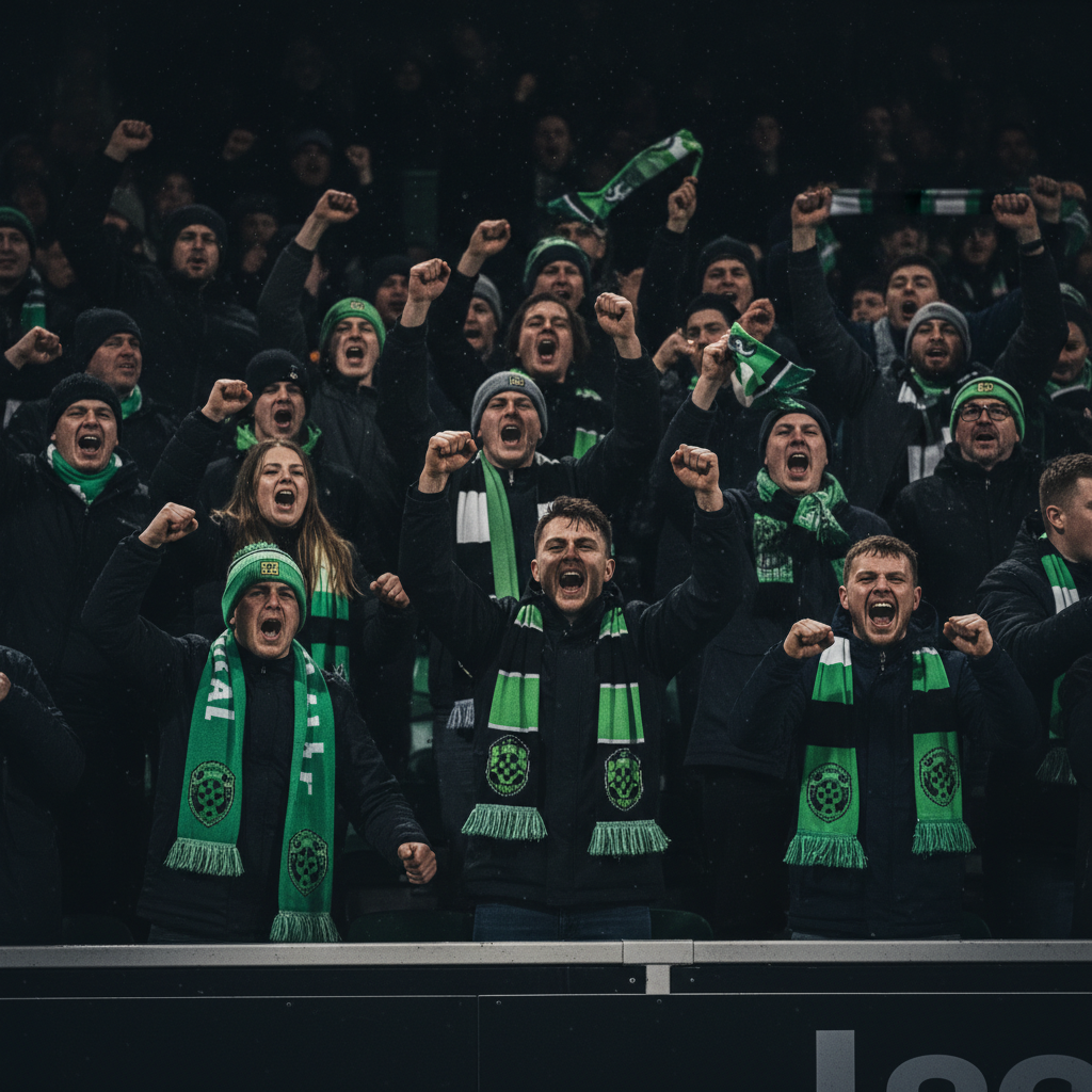 A gritty, close-up shot of a football with mud, symbolizing grassroots football.