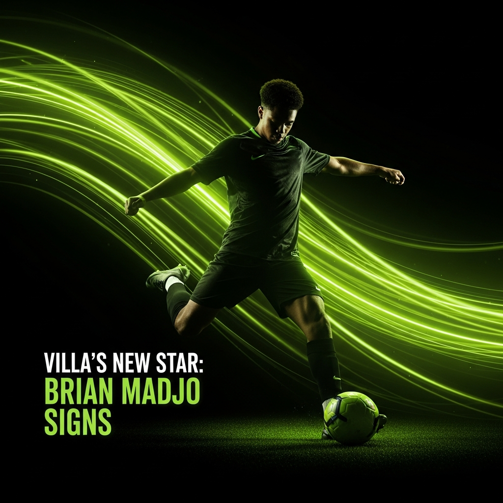 VILLA'S NEW STAR: BRIAN MADJO SIGNS - cinematic football thumbnail