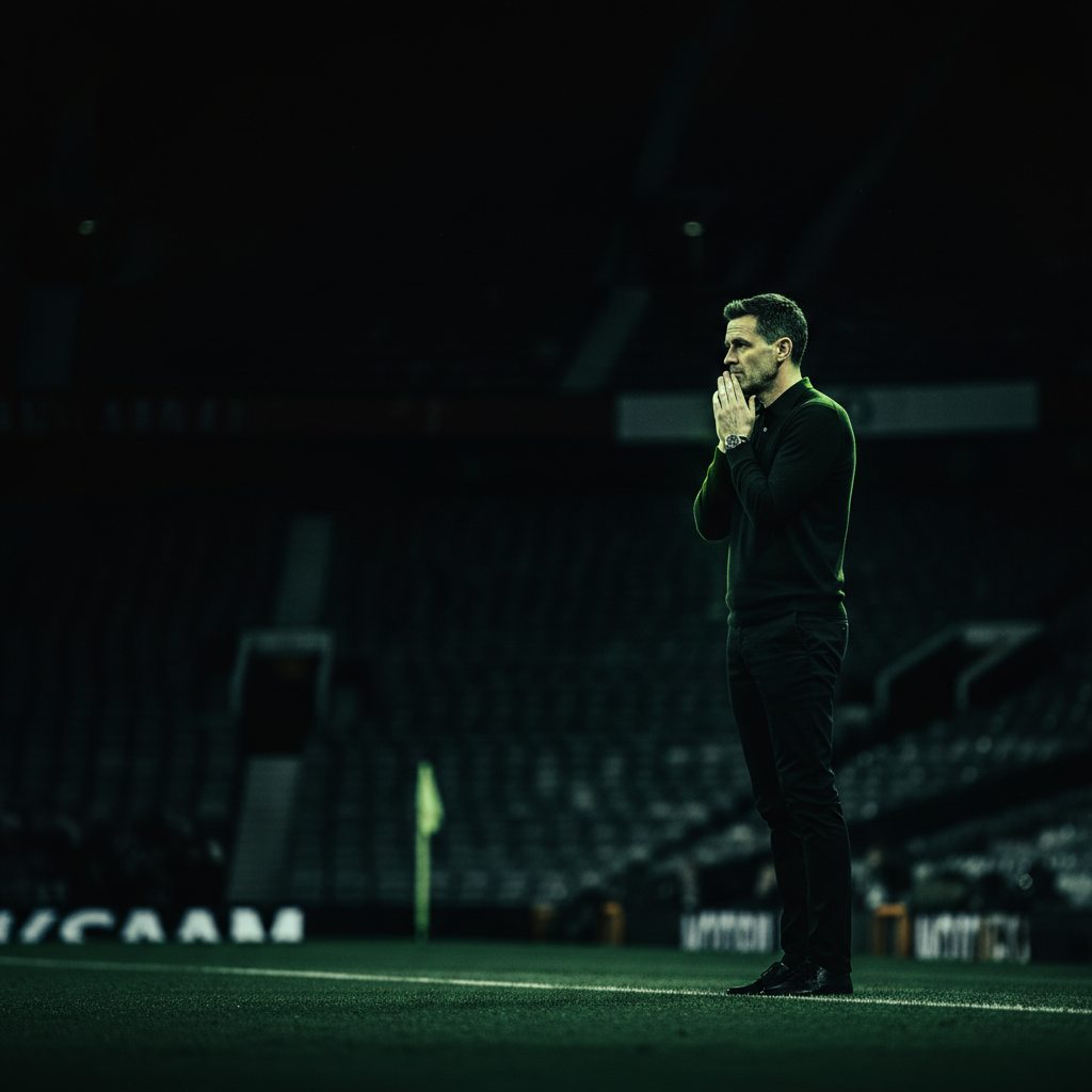 Erling Haaland vs Lisandro Martínez in a Manchester Derby graphic with a lime green and dark theme.