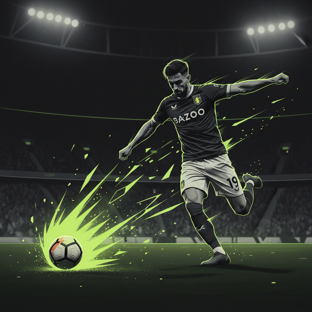 A bar chart comparing Aston Villa and Nottingham Forest's historical wins, using a lime green and dark color scheme.