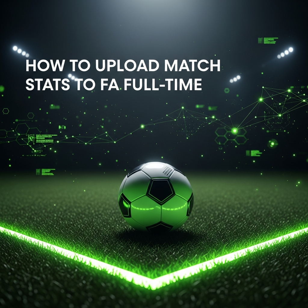 Professional football on dark grass under stadium lights