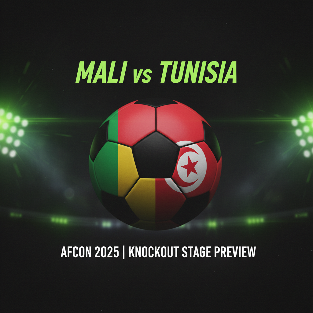 Malian and Tunisian players in a heated duel at AFCON 2025.