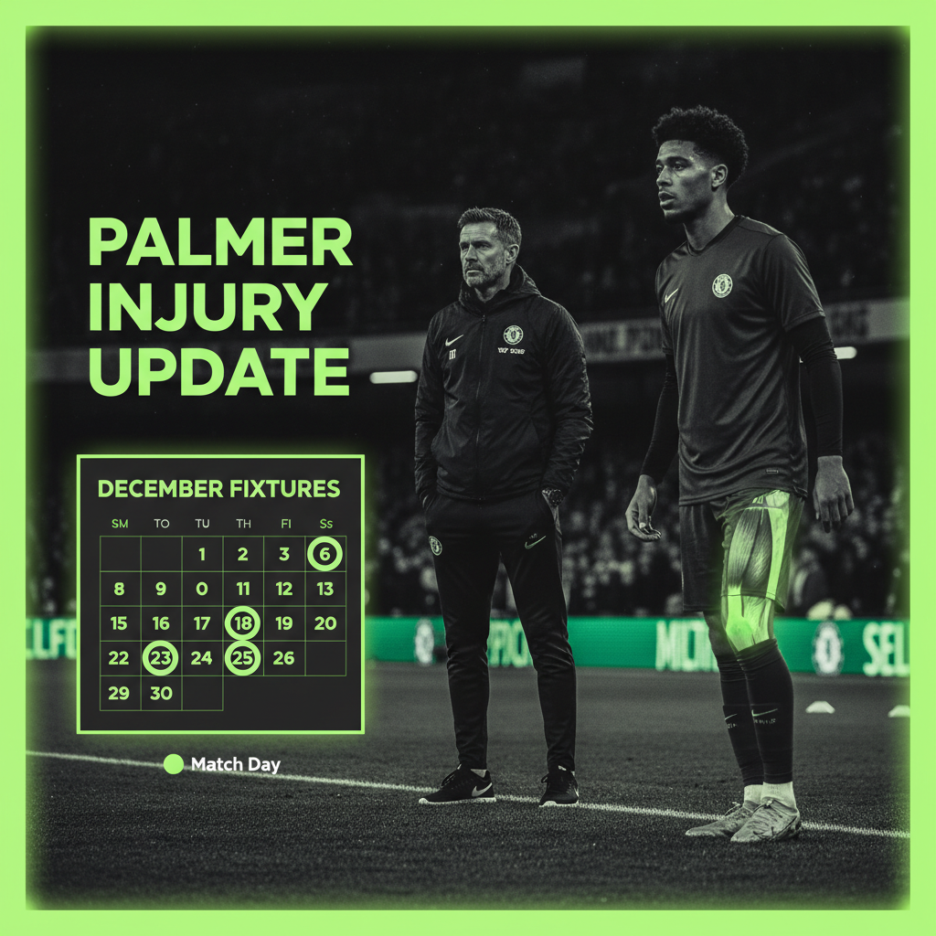 A graphic showing a demanding football match schedule, highlighting the need for squad rotation.