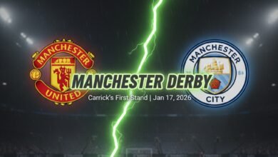 Carrick’s Debut as Man Utd Faces Man City