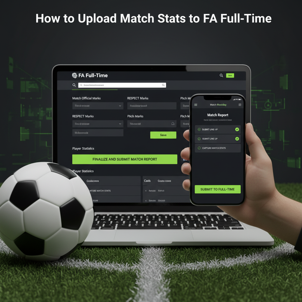 The FA Matchday app interface on a smartphone