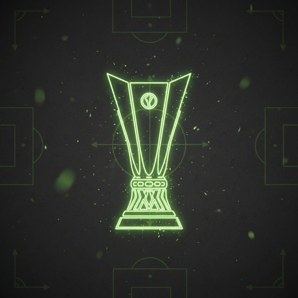 A diagram showing the Europa League qualification paths from the league phase, with lime green text on a dark background.