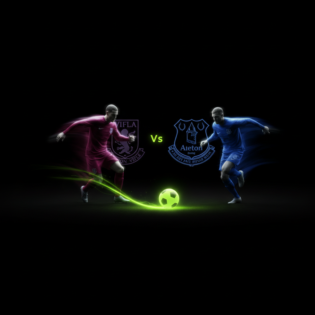 Abstract digital art of a football boot striking a ball, creating an explosion of lime green and dark particles against a black background.