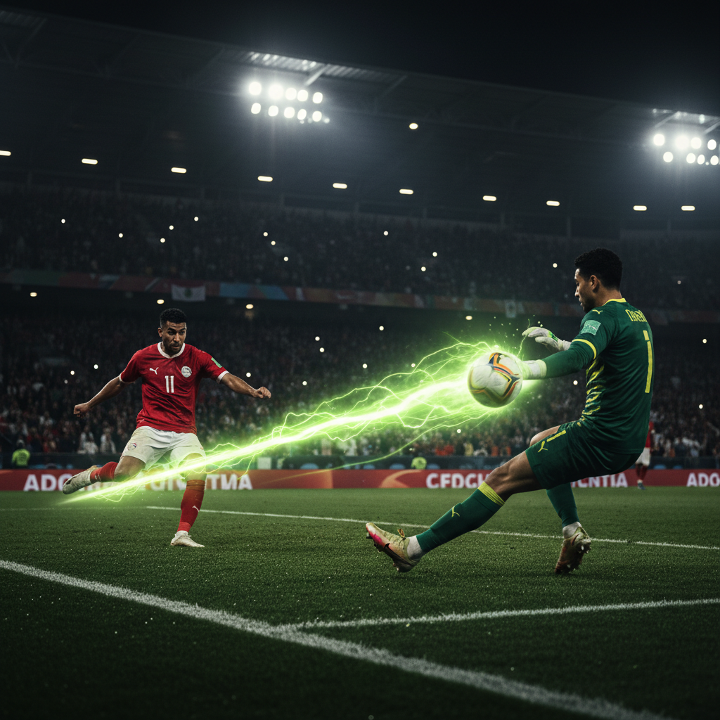 Head-to-head statistics infographic for Senegal vs Egypt football rivalry.