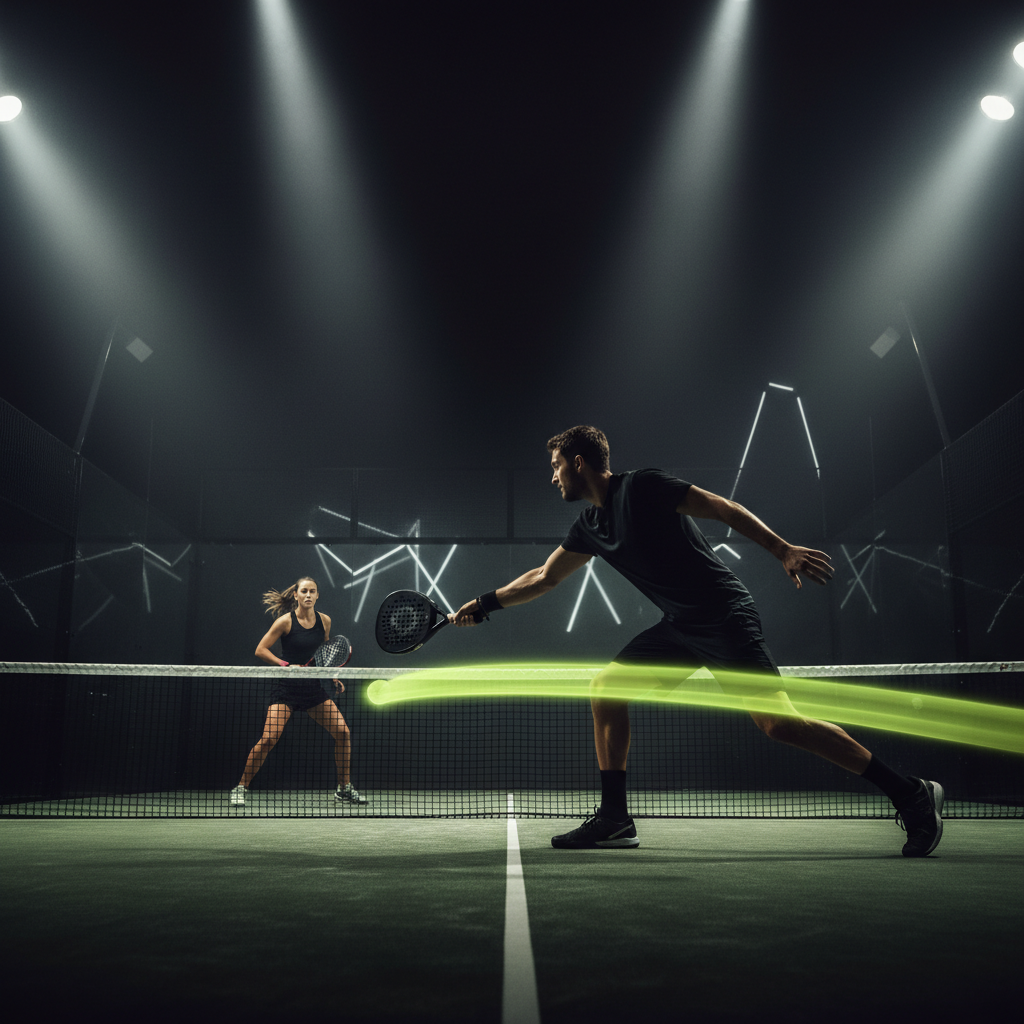 Modern Padel club lounge view