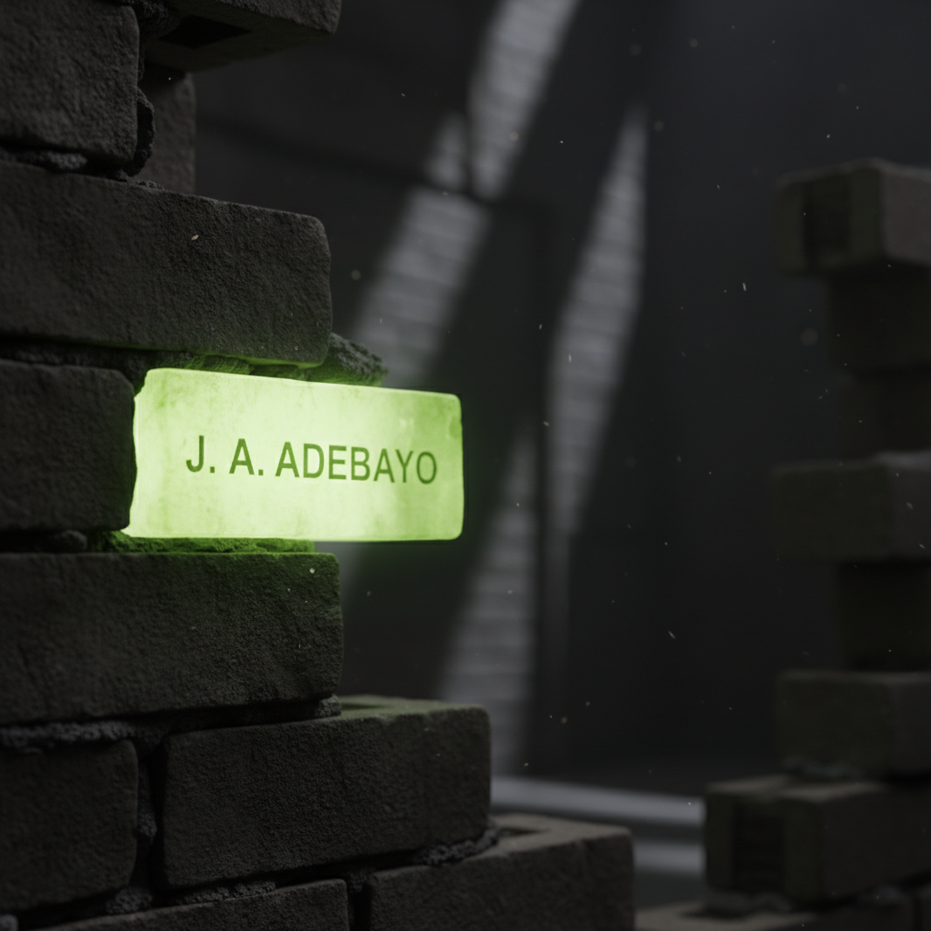 Graphic showing tiered donation options for a Buy a Brick campaign with lime green accents.