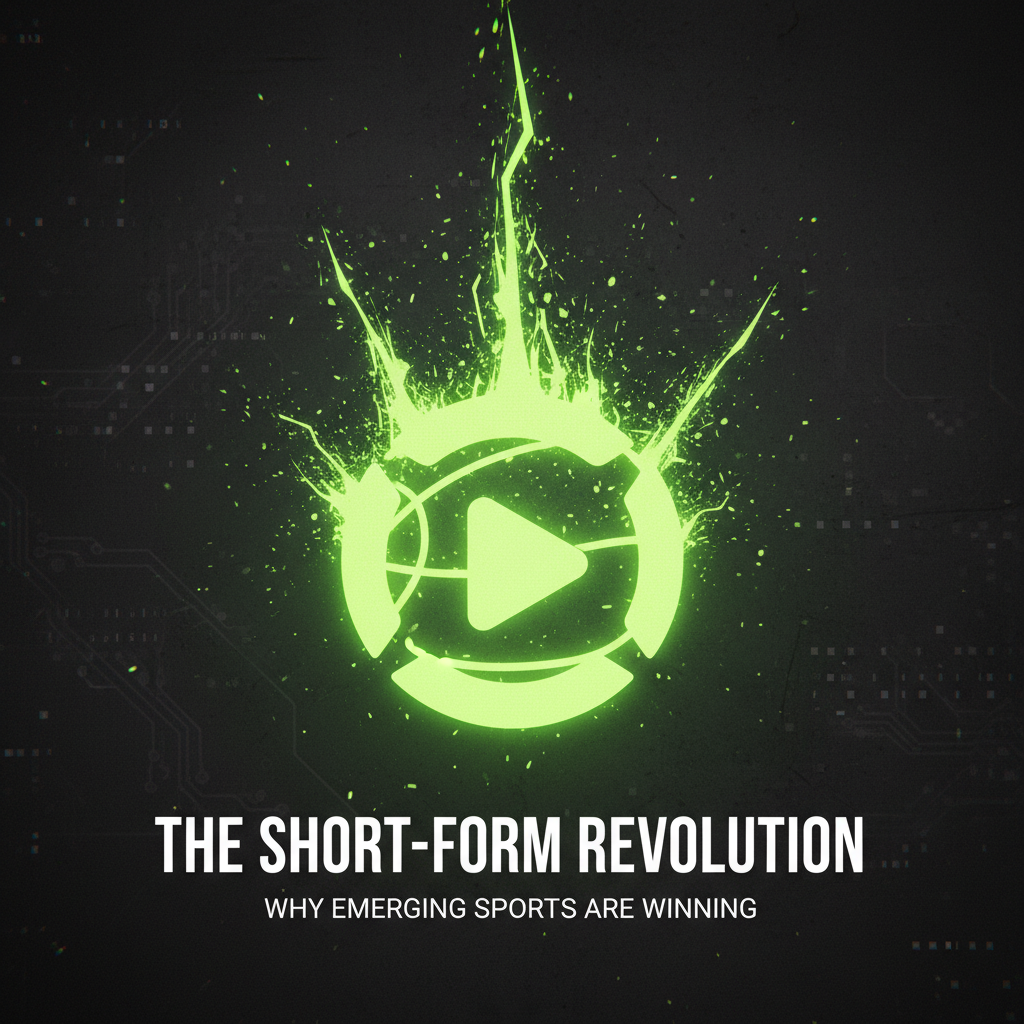 Dynamic graphic of a rugby ball for the HSBC SVNS series