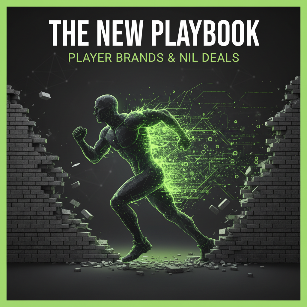 An athlete s smartphone displays a successful social media brand with high engagement