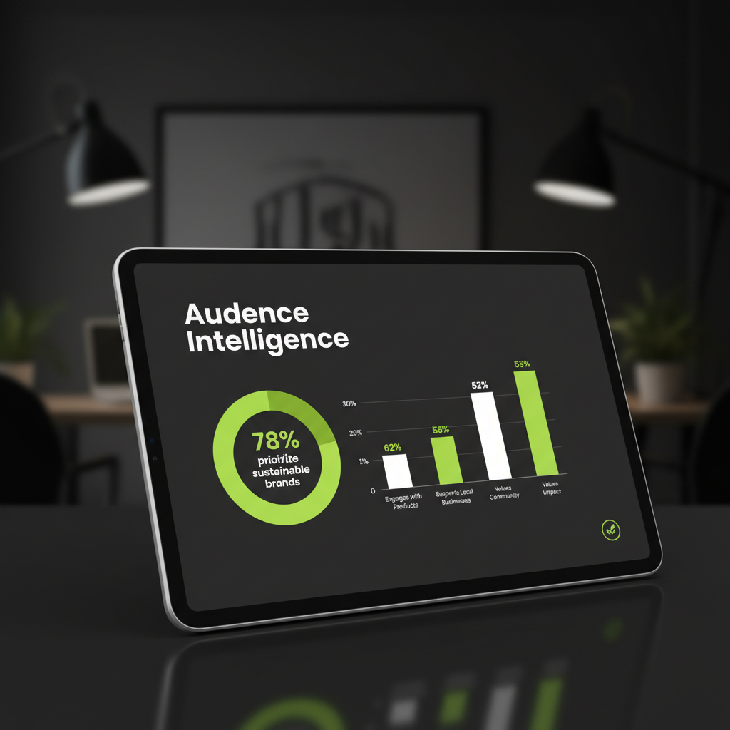 Illustration of a branded EV charging station in lime green and dark tones, representing a servant sponsorship.