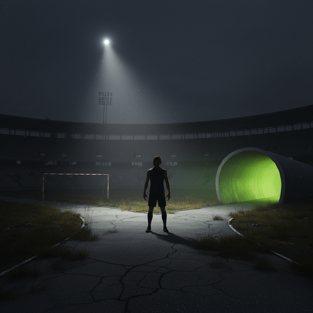 A diverse group of athletes in a supportive mental health workshop