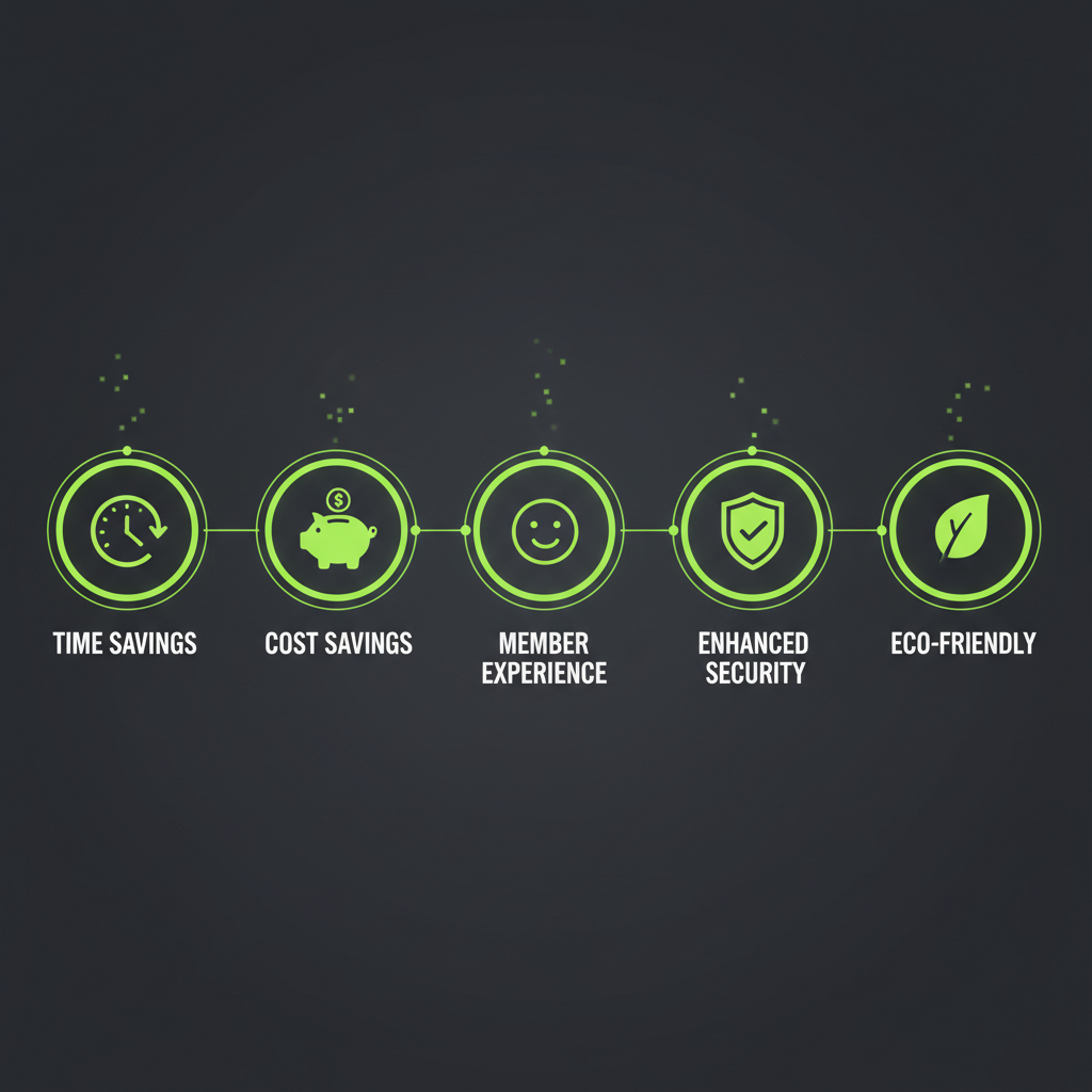 Flowchart illustrating the 5-step process for moving a club