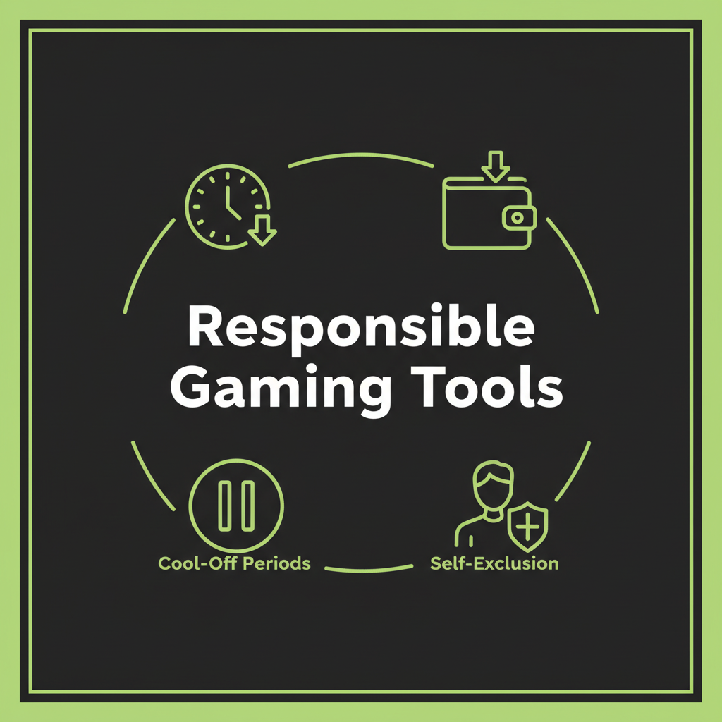 A dark-themed infographic with lime green icons representing the key pillars of betting strategy: data analysis, trend identification, and bankroll management.