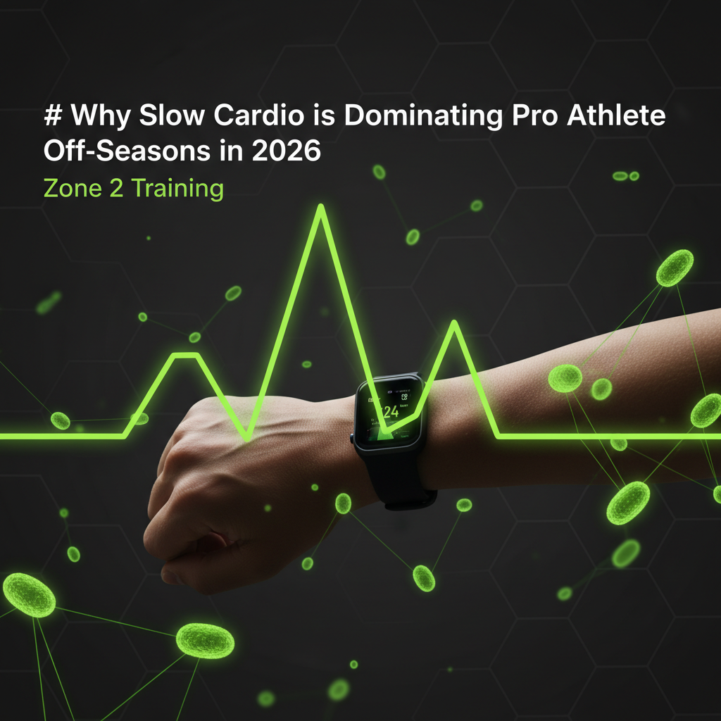 A scientific illustration of healthy mitochondria glowing lime green, symbolizing cellular energy and longevity.