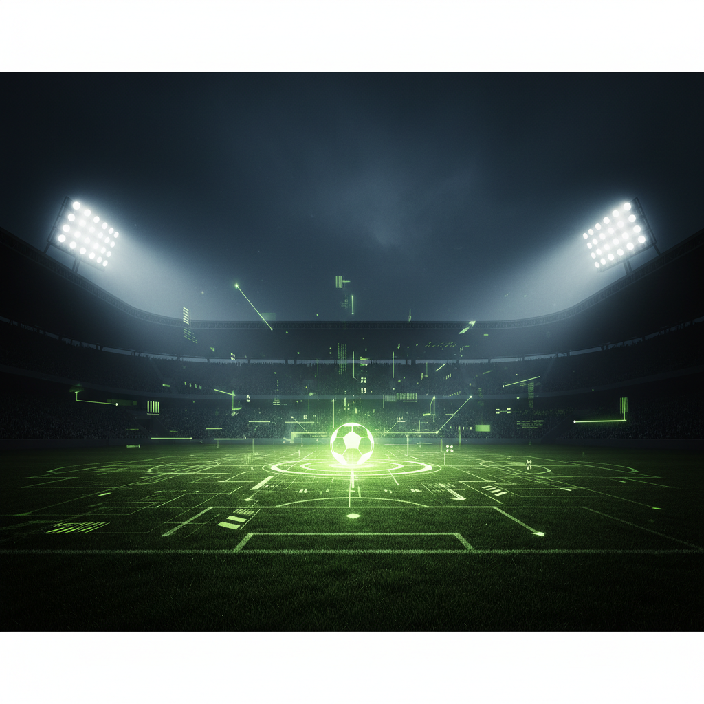 An automated AI camera setup on a field