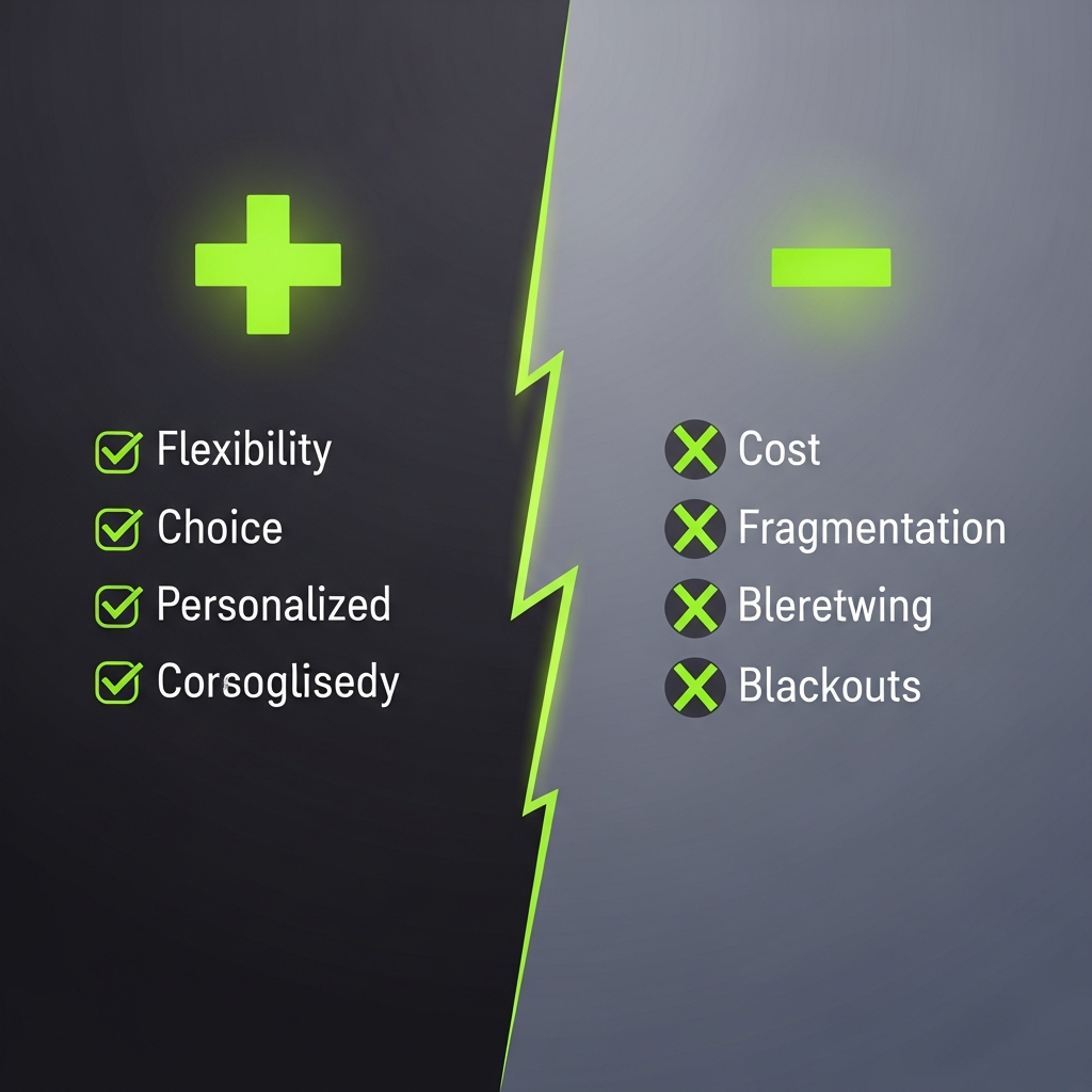 A dynamic, dark-themed thumbnail for a blog post about sports streaming featuring lime green energy waves