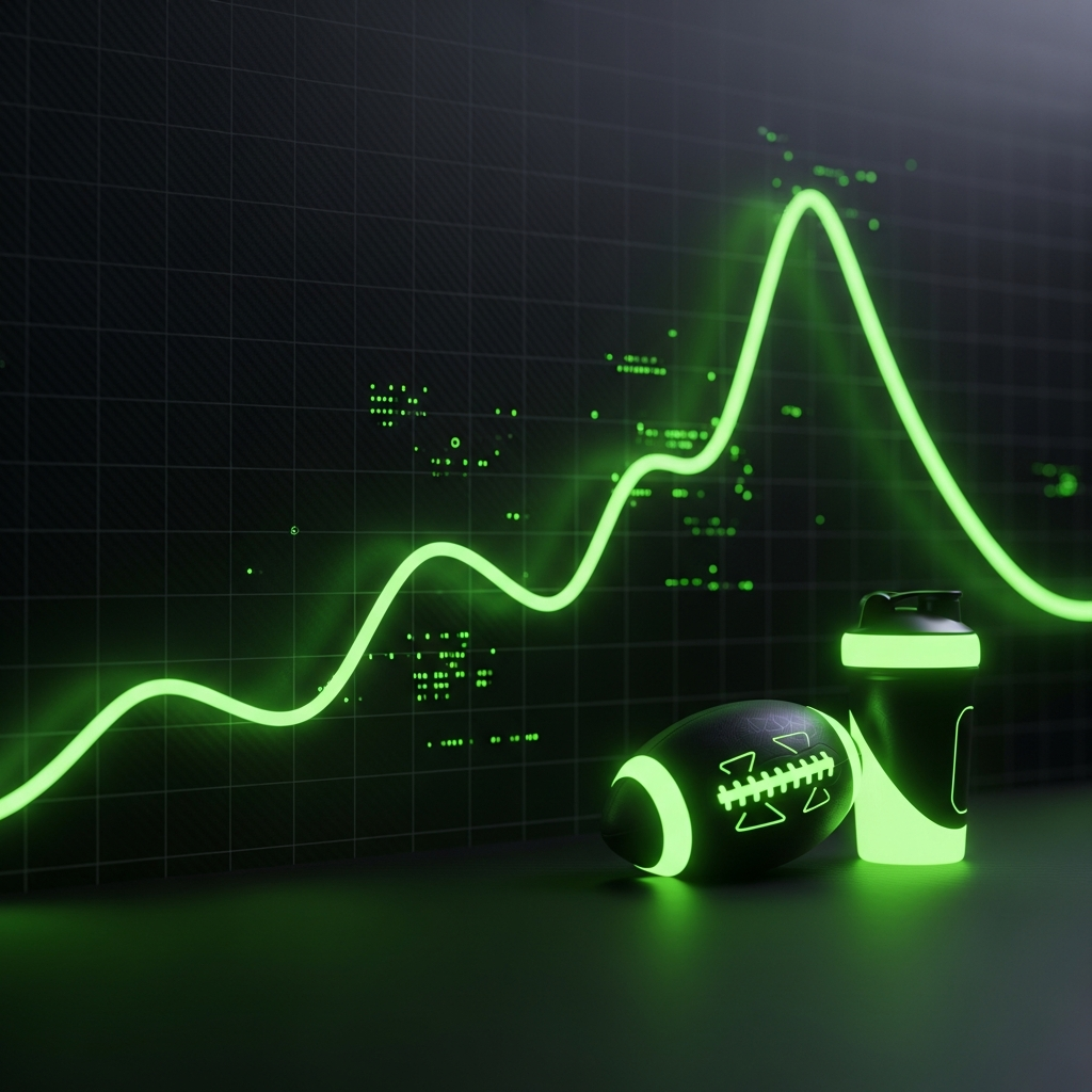 Professional sports stadium during golden hour - Strategy and growth visualization
