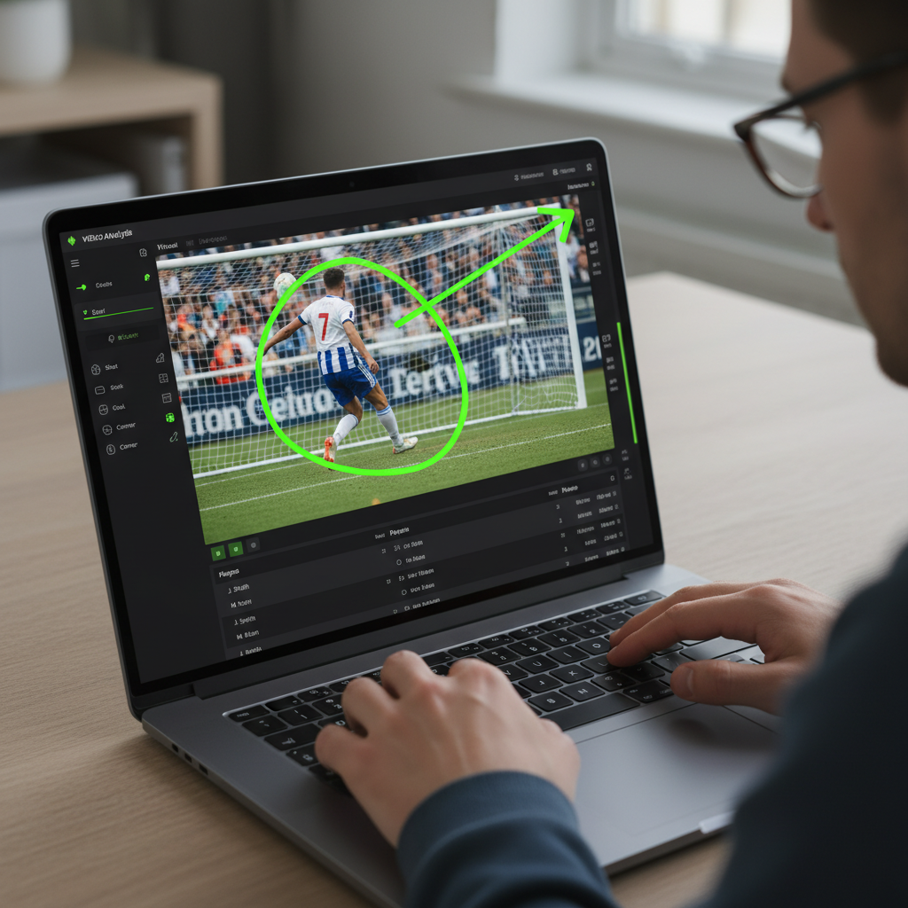 Team reviewing match footage